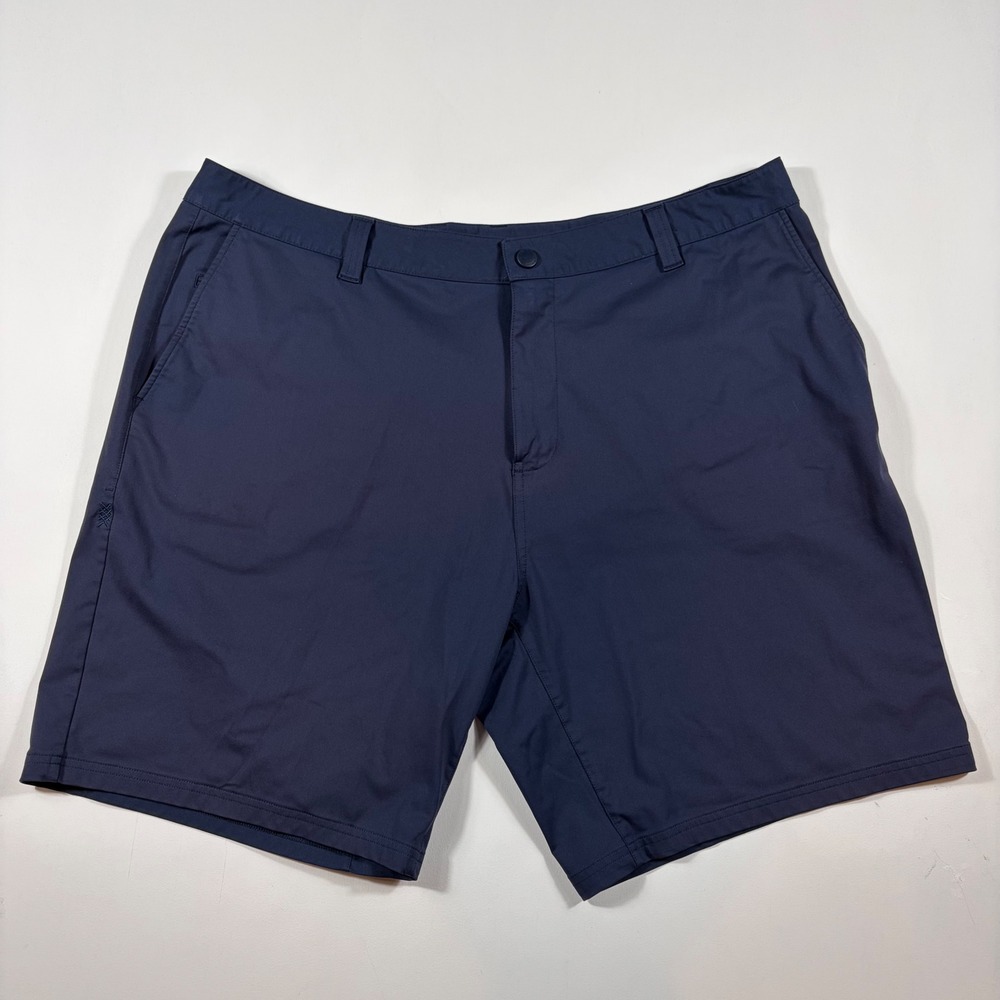 Rhone Commuter Shorts Mens 40x8 Performance Flat Front‎ Navy Blue